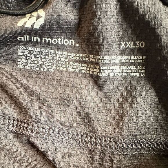 NWT All In Motion Plus Size GRAY Athletic Training Pants Drawstring Waist - XXL - Picture 5 of 7